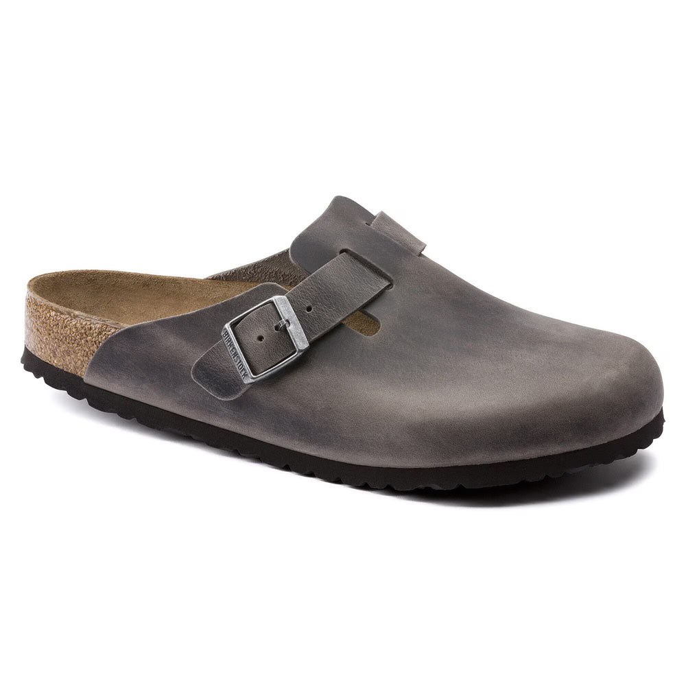 Birkenstock Boston Soft Footbed Oiled Leather - Regular Iron