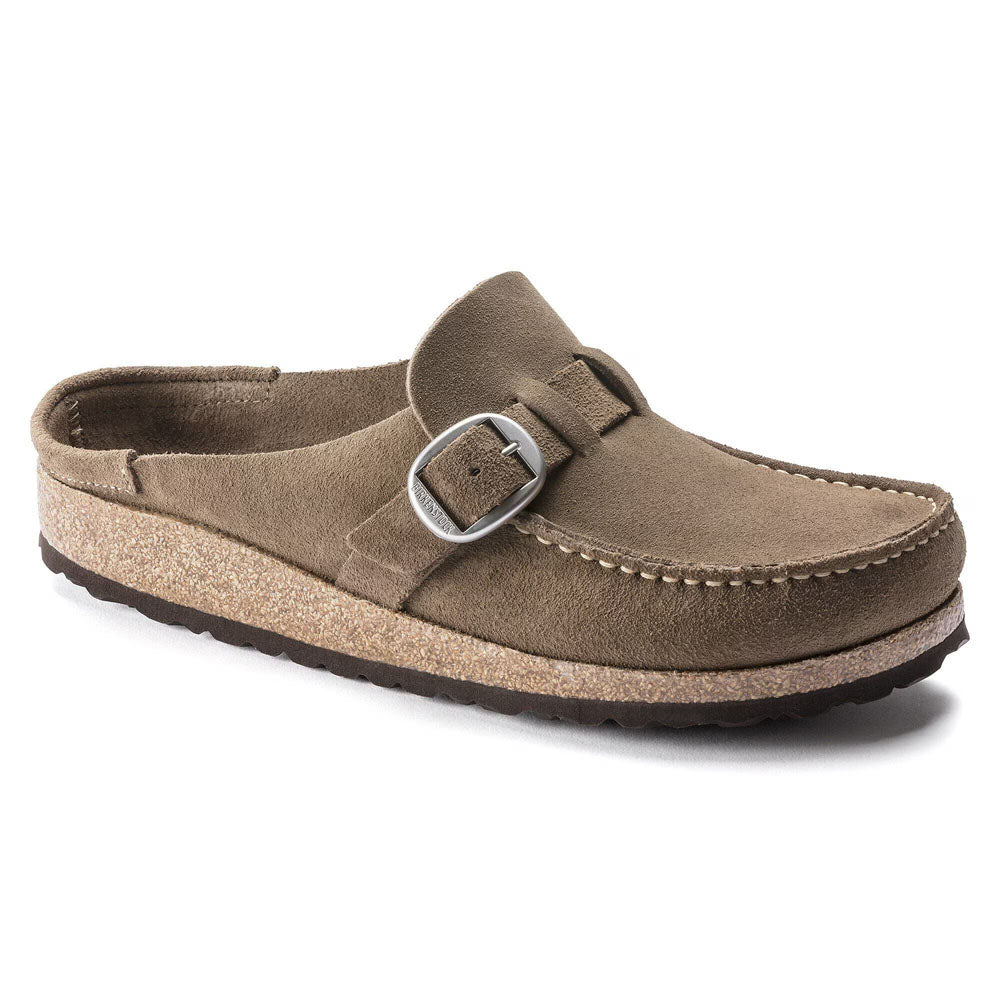 Birkenstock Buckley Suede Leather - Narrow Gray Taupe