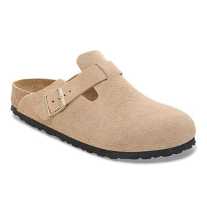 Birkenstock Boston Suede Leather - Narrow Sandcastle