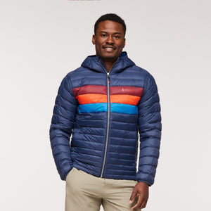 Cotopaxi Mens Fuego Hooded Down Jacket INK Ink Stripes / S