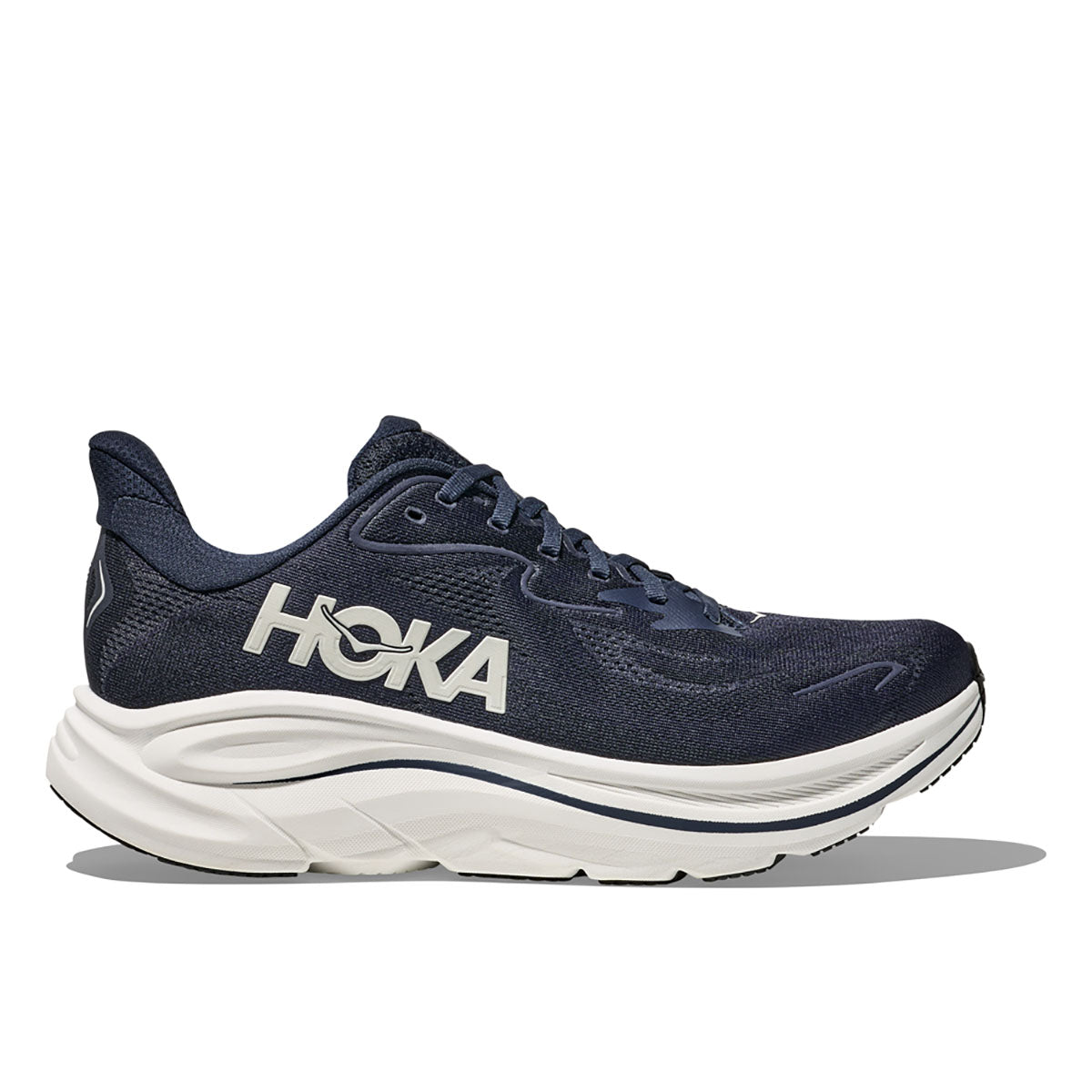 Hoka Mens Clifton 10 Wide Navy / White
