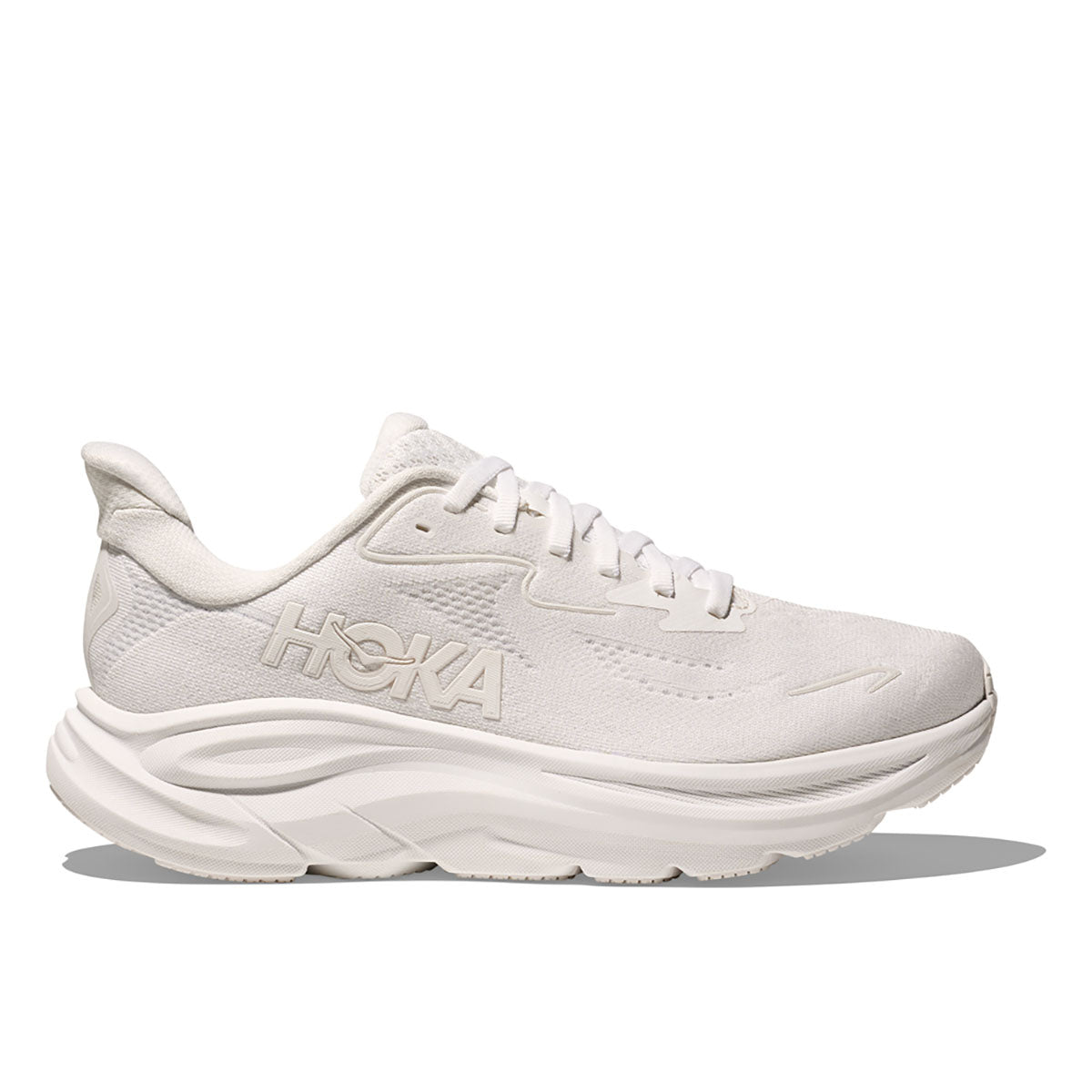 Hoka Mens Clifton 10 Wide White / White