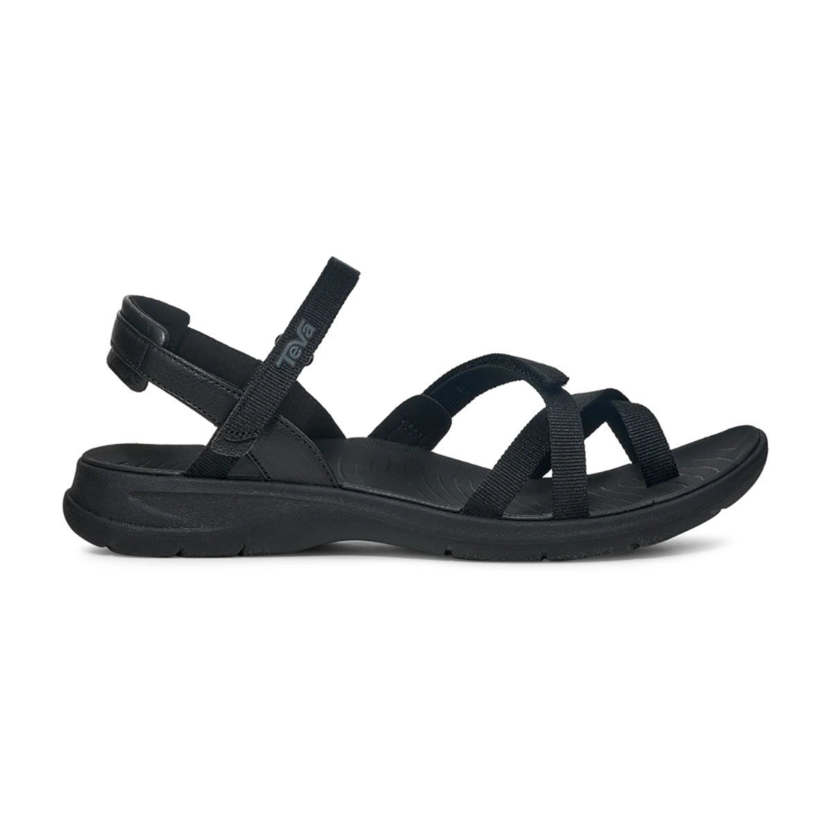 Teva Womens TirraTraveler Slingback Sandal Black/Black
