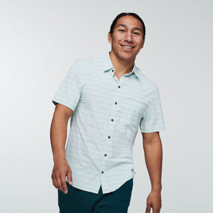 Cotopaxi Men's Cambio Button Up Shirt - Printed Ice Stripe