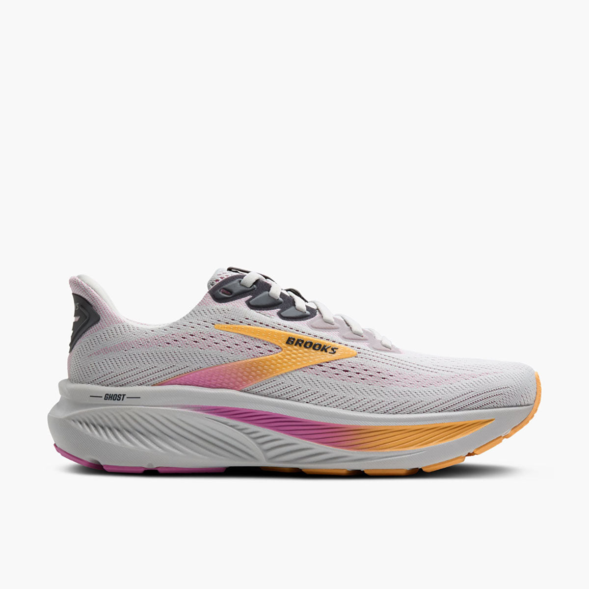 Brooks Womens Ghost 17 Oyster/Apricot/Pink