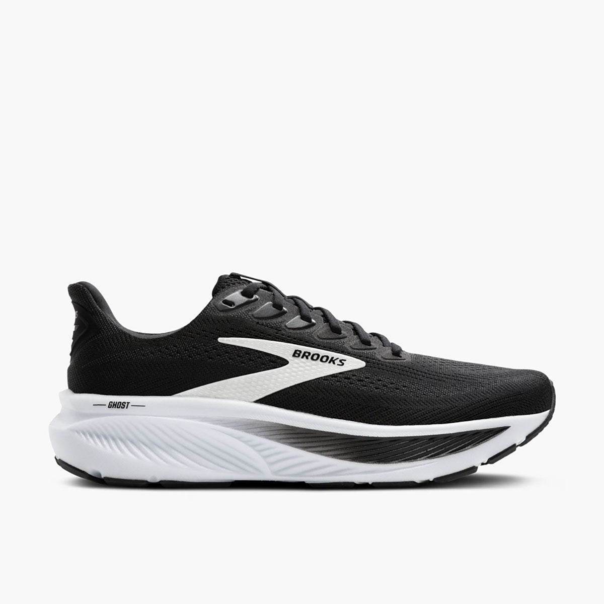 Brooks Womens Ghost 17 Black/Grey/White