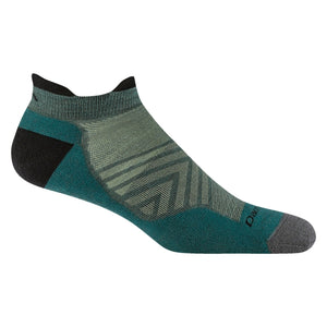 Darn Tough Mens Run No Show Tab Ultra-lightweight With Cushion Teal