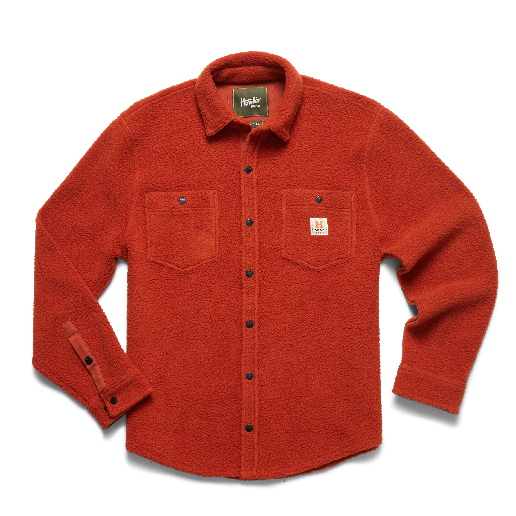 Howler Brothers Mens Allegheny Fleece Overshirt HAN Hanko Stripe: ink Brown / M
