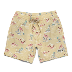 Howler Brothers Mens Deep Set Boardshorts Flamingo Flamboyance