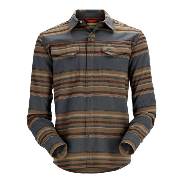 Simms Fishing Men's Gallatin Flannel Fishing Long Sleeve Shirt 179 Multicolored Stripe