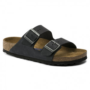 Birkenstock Arizona Soft Footbed Oiled Leather - Narrow Black