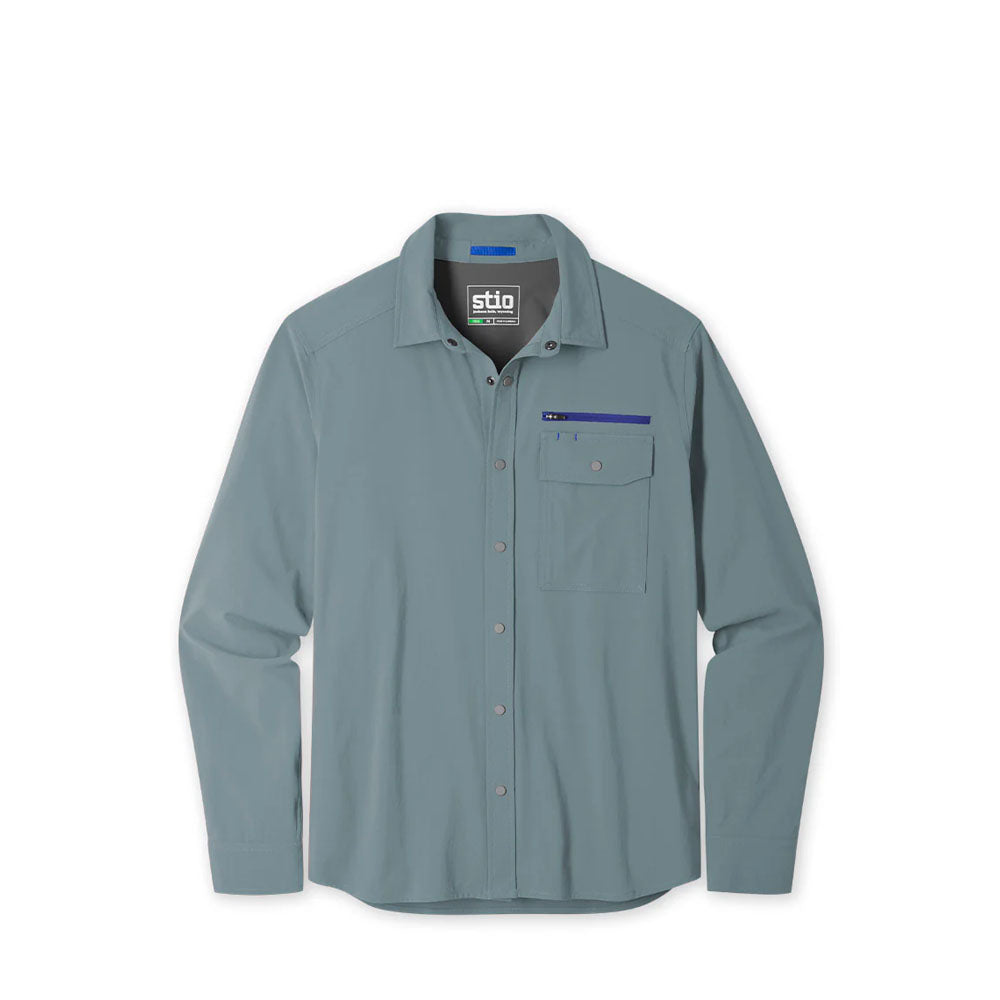 Stio Mens OPR Shirt Long Sleeve Stormy Weather