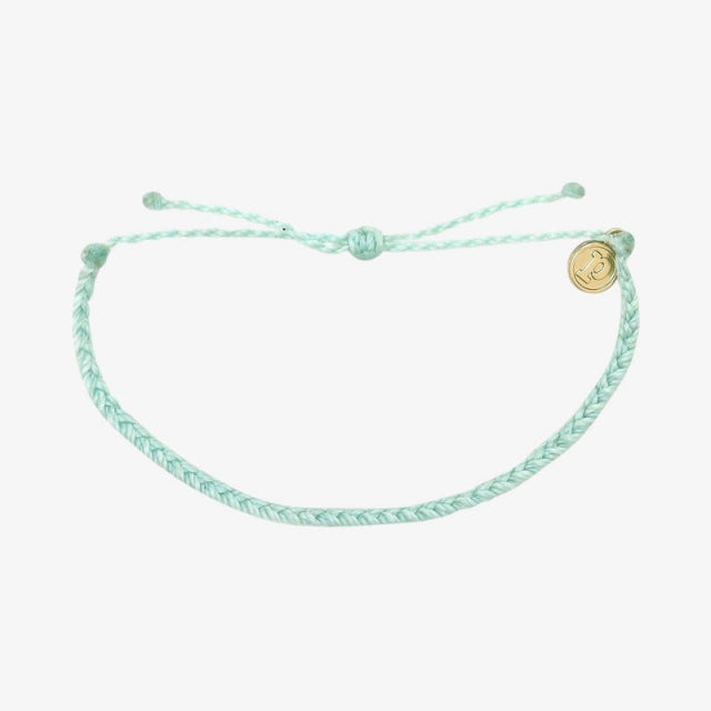 Pura Vida Mini Braided Solid Bracelet Winter Fresh