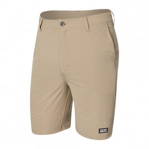 Saxx Underwear Co. M Go To Town 2N1 Short 8" VHK Vintage Khaki