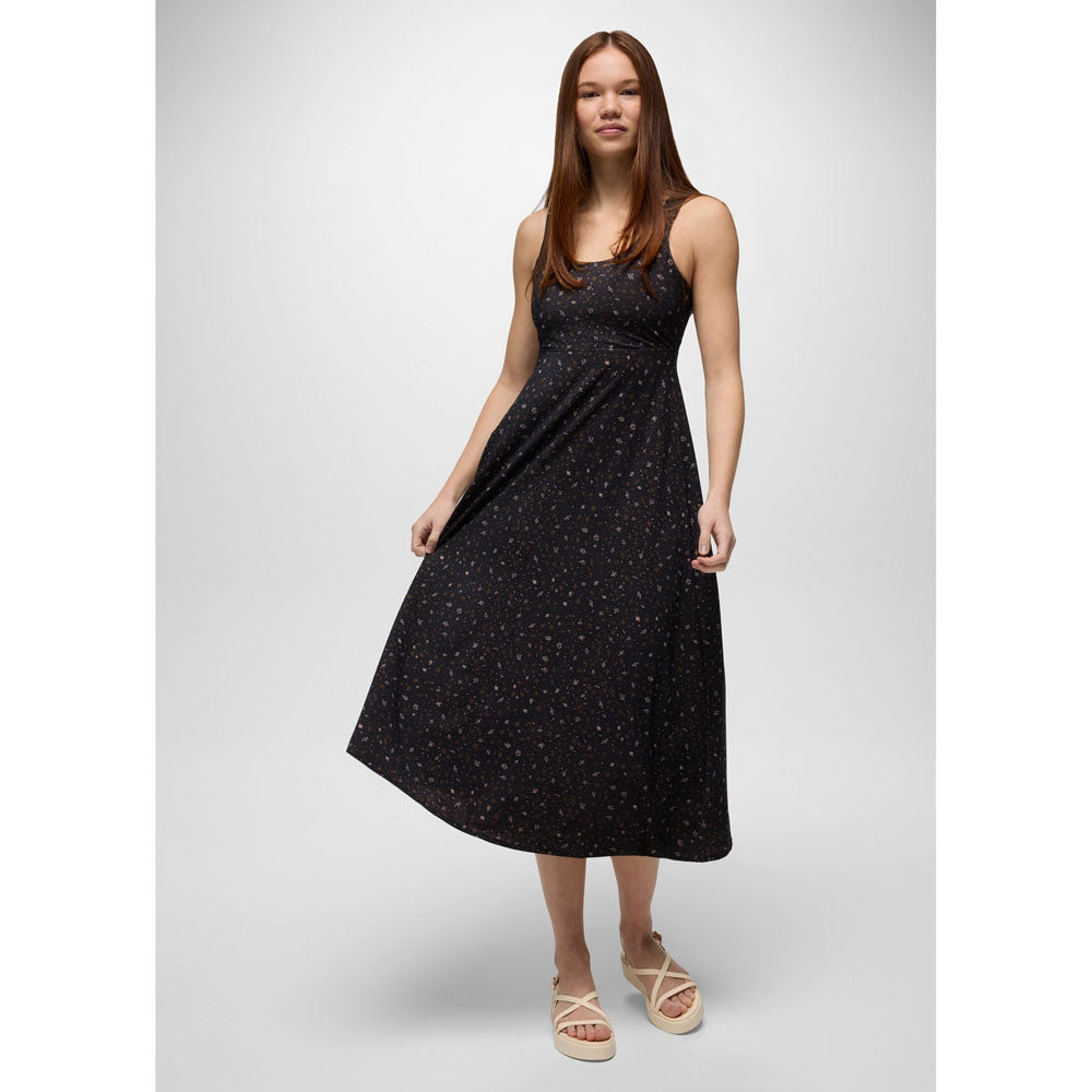 Prana Womens Lata Beach Dress Black Springtime