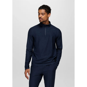 Prana Mens Altitude Tracker Light 1/4 Zip Nautical Heather
