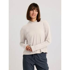 Free Fly Apparel Womens Elevate Lightweight Hoodie 033 Heather Birch