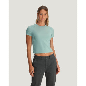 Free Fly Apparel W Elevate Lightweight Fitted Tee 420 Ocean Mist