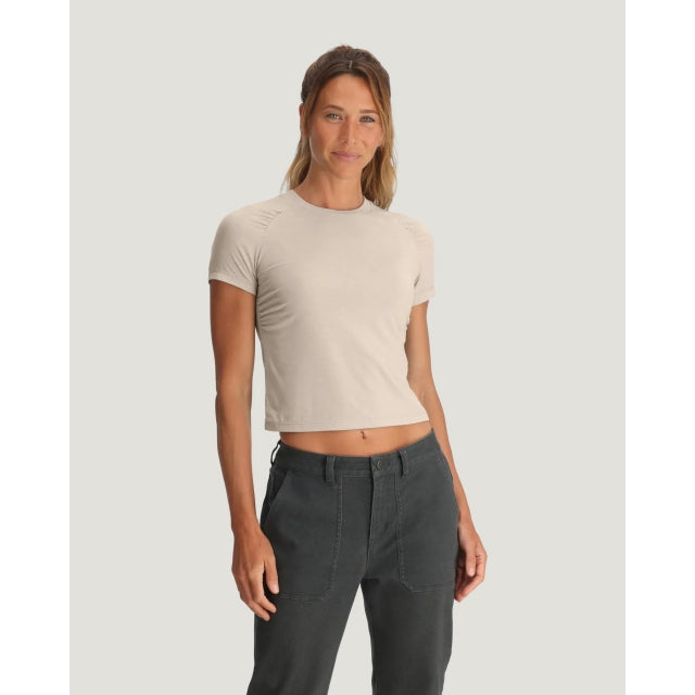 Free Fly Apparel W Elevate Lightweight Fitted Tee 033 Heather Birch