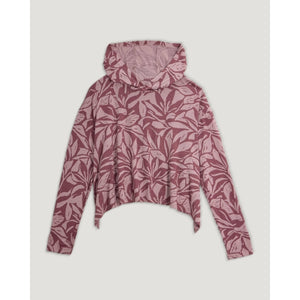 Free Fly Apparel W Bamboo Lightweight Cropped Hoodie P065 Canopy Print Fig