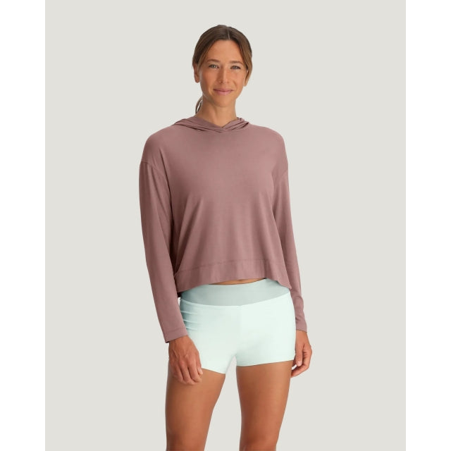 Free Fly Apparel W Bamboo Shade Crossover Hoodie 636 Fig