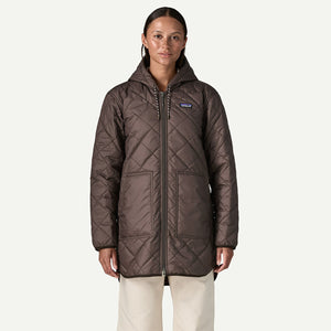 Patagonia Womens Diamond Quilted Parka Den Brown