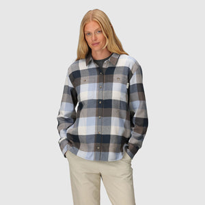Outdoor Research Womens Feedback Flannel Twill Shirt Fjord Plaid