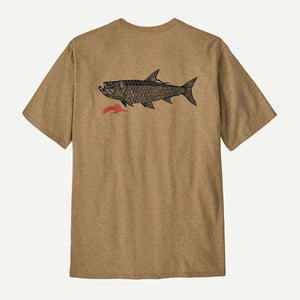Patagonia Mens Short-Sleeved Take a Stand Responsibili-Tee Salty Roach: Bobcat Brown