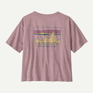 Patagonia Womens 73 Skyline Easy Cut Responsibili-Tee Quiet Violet
