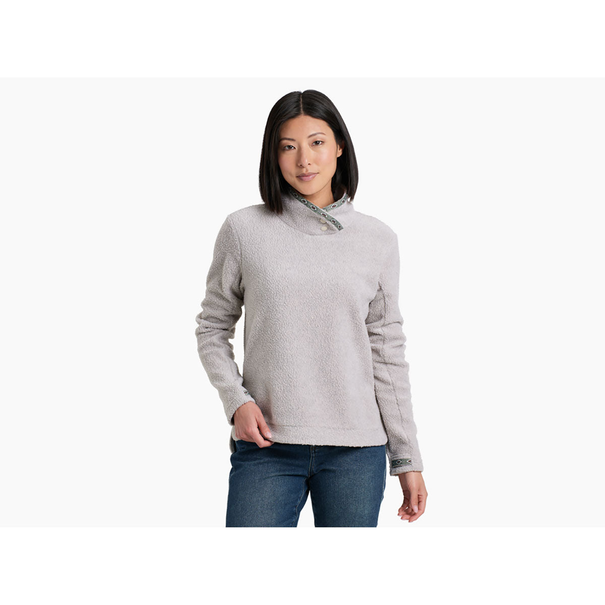 Kuhl Womens Hygge Snap Pullover Natural