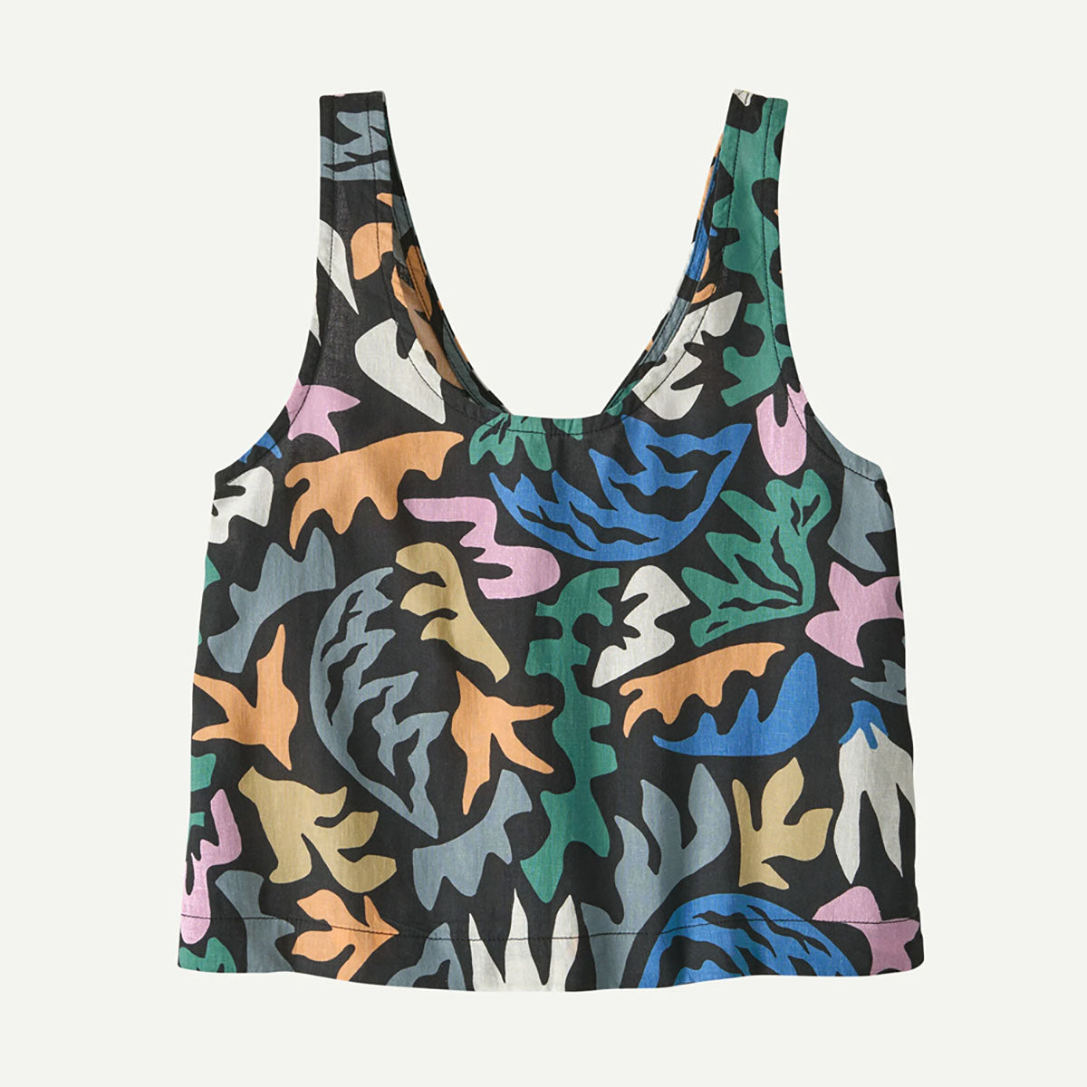 Patagonia Womens Garden Island Top Abstract Kaleido: Black