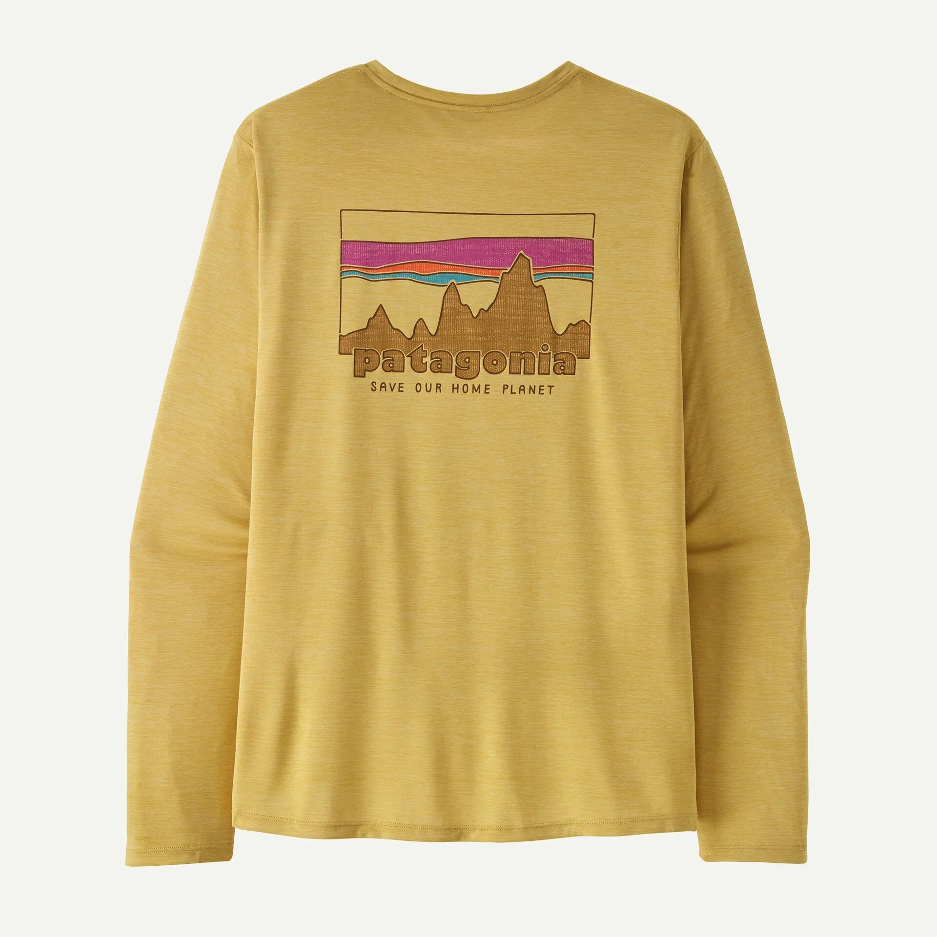 Patagonia M LS Cap Cool Daily Shirt - 73 Skyline CMBX Clement Blue - Light Clement Blue X-Dye