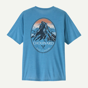 Patagonia Mens Capilene Cool Daily Shirt - Chouinard Crest Shore Blue - Light Shore Blue X-Dye