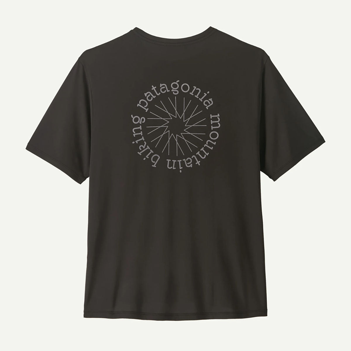 Patagonia Mens Capilene Cool Daily Shirt - Spoke Stencil Black
