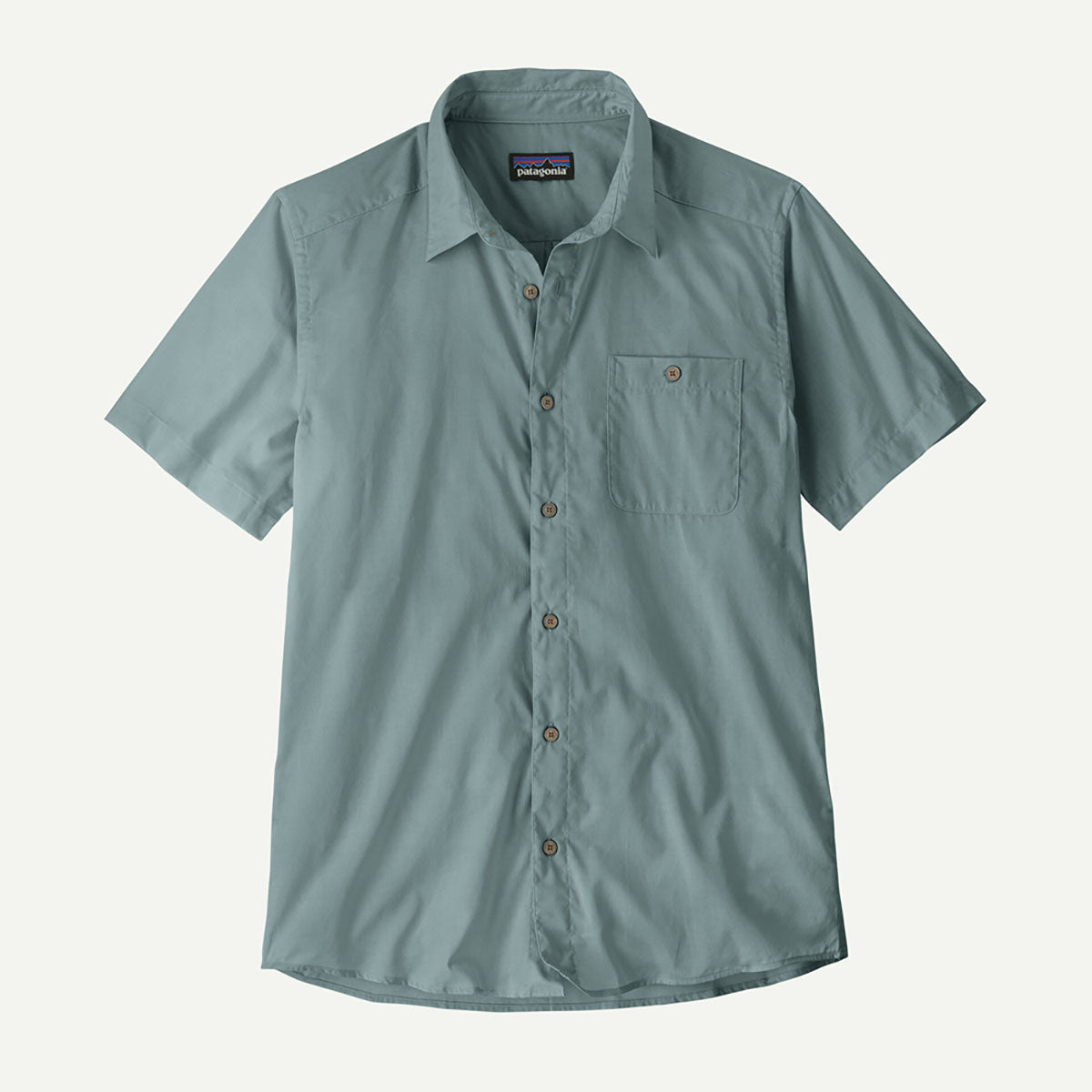 Patagonia Mens Sunrise Stream Shirt Blue Sage