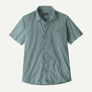 Patagonia Mens Sunrise Stream Shirt Blue Sage