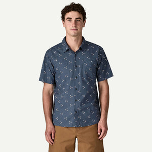 Patagonia Mens Back Step Shirt Bouquet: Dolomite Blue
