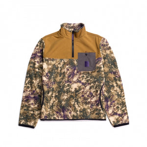 Topo Designs M Vista 1/4 Zip Lightweight Fleece 380 Beetle Storm/Dark Khaki