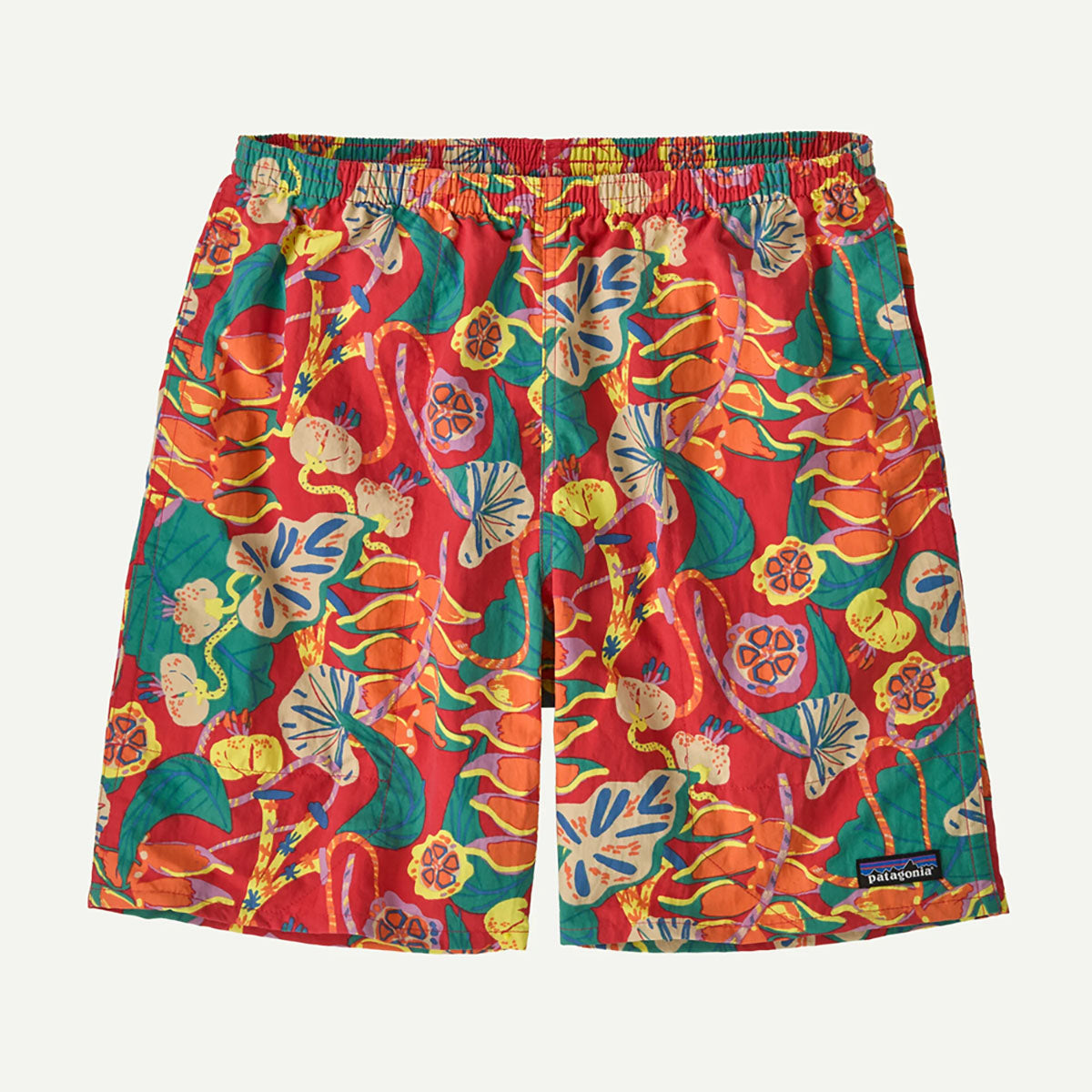 Patagonia Mens Baggies Longs - 7 in. Tropiclimb: Hot Ember