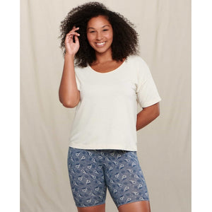 Toad&Co. Womens Piru Short Sleeve Easy Tee 199 Salt