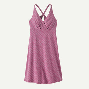 Patagonia Womens Amber Dawn Dress Future Flowers: Faded Magenta