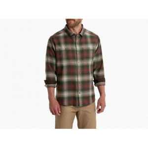 Kuhl Mens Law Flannel Long Sleeve OC Olive Copper