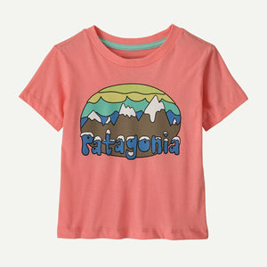 Patagonia Baby Fitz Roy Flurries T-Shirt Pickled Pink