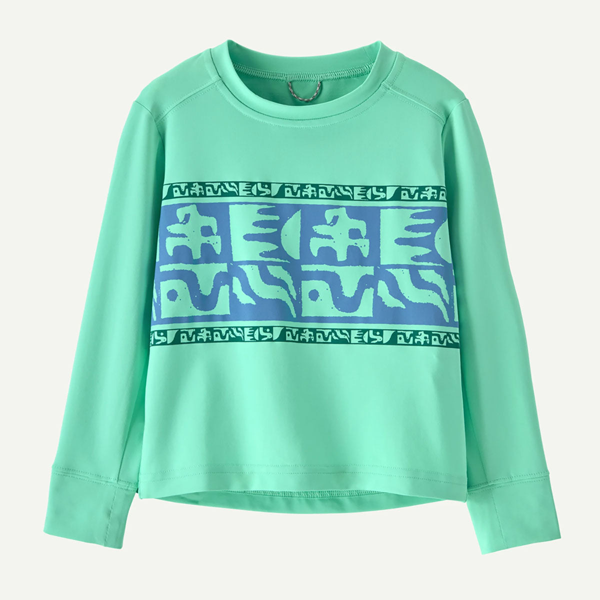 Patagonia Baby Long Sleeve Capilene Silkweight T-Shirt Mother Rays Band: Early Teal
