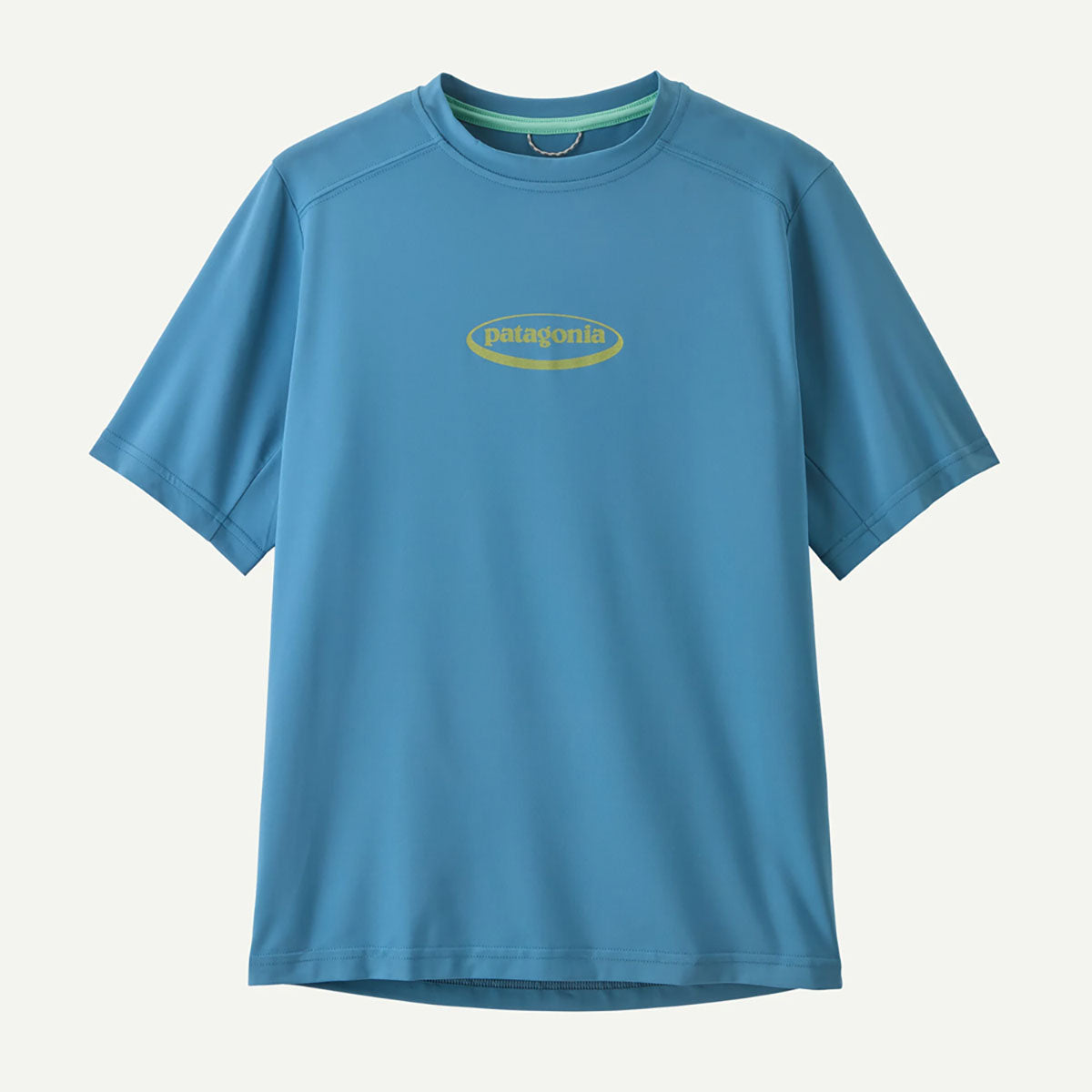 Patagonia Kids Capilene Silkweight T-Shirt 95 Oval Logo: hore Blue / S