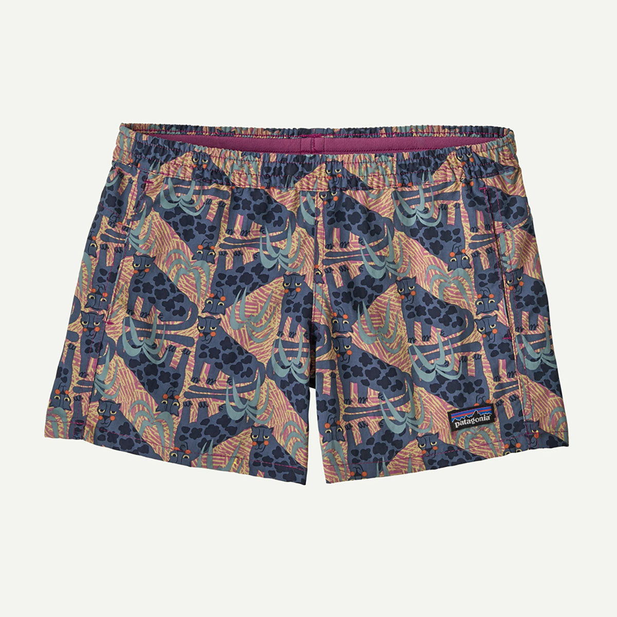 Patagonia Kids Baggies Shorts 4 - Unlined Jaggy: Faded Magenta