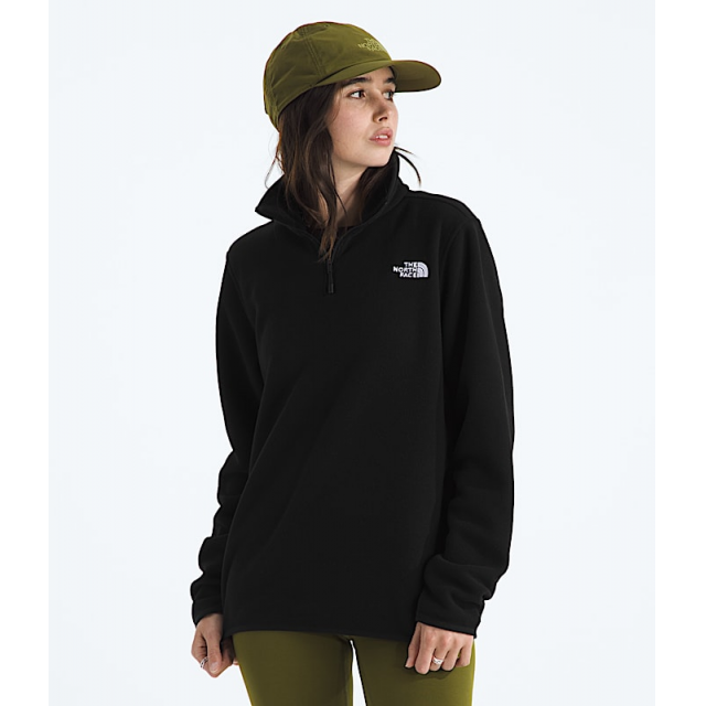 The North Face Womens Glacier Fleece 1/4 Zip Jacket JK3 TNF Black