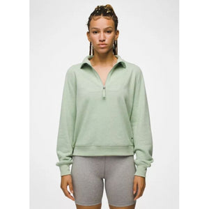 Prana Women's Cozy Up Pullover 300 Pale Aloe Heather