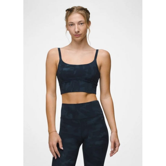 Prana Women's Luxara Bralette 403 Stormy Night Crosswind