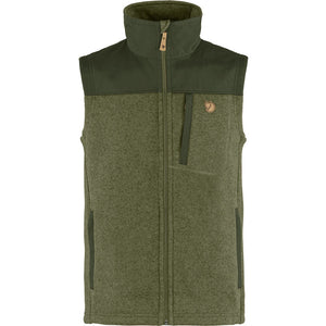 Fjallraven Men's Buck Fleece Vest Laurel Green-Deep Forest